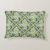 手描きのフラワーレイで任意の色を選択 アクセントクッション (裏面)