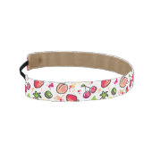 手描きのフルーツパターン アスレチックヘッドバンド (左)