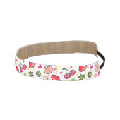 手描きのフルーツパターン アスレチックヘッドバンド (右)