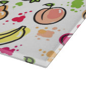 手描きのフルーツパターン カッティングボード (角)