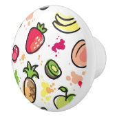 手描きのフルーツパターン セラミックノブ (右)