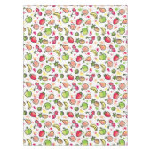 手描きのフルーツパターン テーブルクロス (正面)