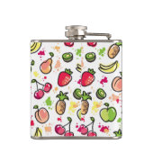 手描きのフルーツパターン フラスク (裏面)