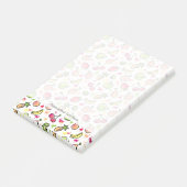 手描きのフルーツパターン ポストイット (アングル)