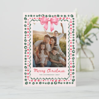 手描きのフレームボウ ウィスキカル クリスマス 1枚の写真