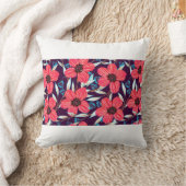 手描きのフローラの継ぎ目のない模様。スケッチ クッション (ブランケット)