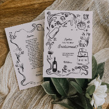 手描きのブライズメイド提案カード