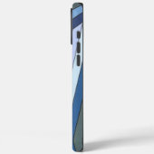 手描きのブルー幾何学トライアングルデザイン Case-Mate iPhoneケース (裏面 / 左)