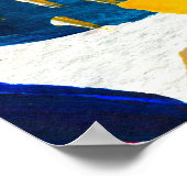 手描きのペイントストロークで作成されたシームレスなパターン。 ポスター (角)