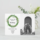 手描きのホリデーシーズン新居写真カード シーズンカード (スタンド正面)