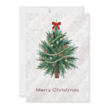 手描きのホリデーツリーカード