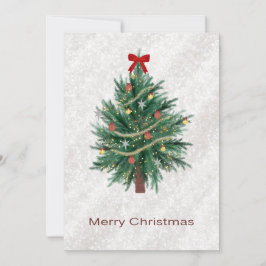 手描きのホリデーツリーカード シーズンカード