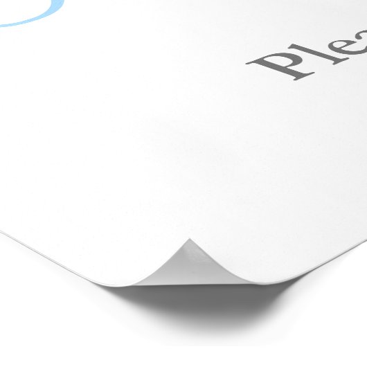 手描きのボックスウッド トピアリー ウェディング シャワー ウェルカム ポスター (角)