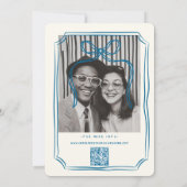 手描きのポップでラフな結婚式のイラスト 招待状 (裏面)