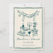 手描きのポップな筆記体 保存の日 セーブザデート (正面)