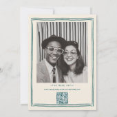 手描きのポップな筆記体 保存の日 セーブザデート (裏面)