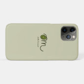 手描きのミニマルオーム オリジナル文字入り Case-Mate iPhoneケース (裏面(横))