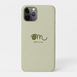 手描きのミニマルオーム オリジナル文字入り iPhone 11 PROケース