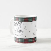 手描きのメリークリスマス コーヒーマグカップ (正面左)