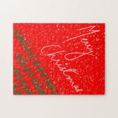 手描きのメリークリスマス ジグソーパズル (横)