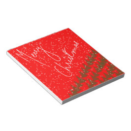 手描きのメリークリスマス ノートパッド