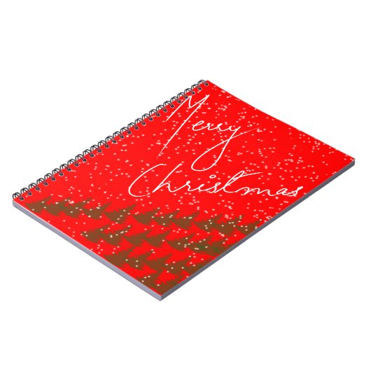 手描きのメリークリスマス ノートブック (左側)