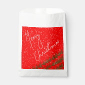手描きのメリークリスマス フェイバーバッグ (正面)