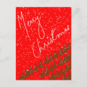 手描きのメリークリスマス ポストカード (正面)