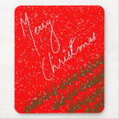 手描きのメリークリスマス マウスパッド (正面)