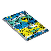 手描きのモンスター キッズパターン ノートブック (右側)