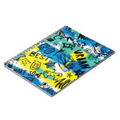 手描きのモンスター キッズパターン ノートブック (左側)