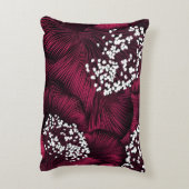 手描きのラクダの花柄 アクセントクッション (裏面(縦))