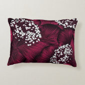 手描きのラクダの花柄 アクセントクッション (裏面)