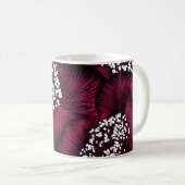 手描きのラクダの花柄 コーヒーマグカップ (正面右)