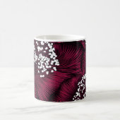 手描きのラクダの花柄 コーヒーマグカップ (中央)