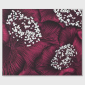 手描きのラクダの花柄 ラッピングペーパー (フラット)