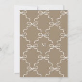 手描きのリボンとバブルカクテルのおしゃれなブライダルシャワー 招待状 (裏面)