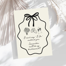 手描きのリボンと花のブライズメイド提案