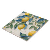 手描きのレモン タイル - ブライダルシャワーのお土産 (側面)