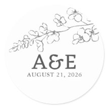 手描きのワイルドフラワー シンプル エレガント ミニマル