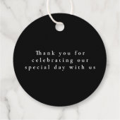 手描きのワイルドフラワー ミニマリスト サンクス フェイバータグ (裏面)