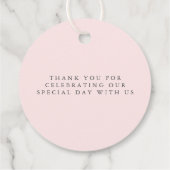 手描きのワイルドフラワー ミニマル お礼 フェイバータグ (裏面)