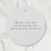 手描きのワイルドフラワー ミニマル お礼 フェイバータグ (裏面)