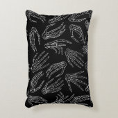 手描きのヴィンテージの継ぎ目なしパターン。人間の骨は アクセントクッション (正面(垂直))