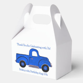 手描きのヴィンテージ ブルートラック フェイバーボックス