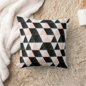 手描きの三角形の幾何学的なパターン クッション (ブランケット)