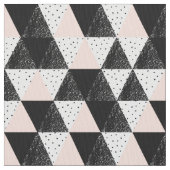 手描きの三角形の幾何学的なパターン ファブリック (クローズアップ)