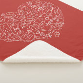 手描きの中間の落書きのロゴ シェルパブランケット (3/4)