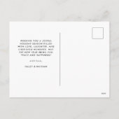 手描きの信仰、希望、愛の写真 シーズンポストカード (裏面)