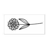 手描きの八重の花をカスタマイズ ラバースタンプ (インプリント)